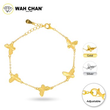 WAH CHAN S925 Silver Bracelet - Butterfly Charms NSBCO1019