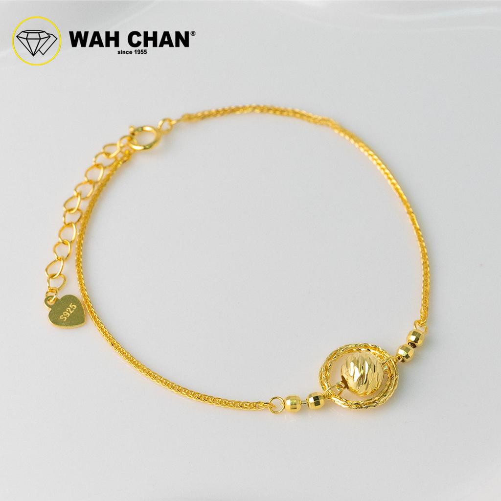 WAH CHAN S925 Silver Bracelet - Double Circle NSBCO1024 - Image 3