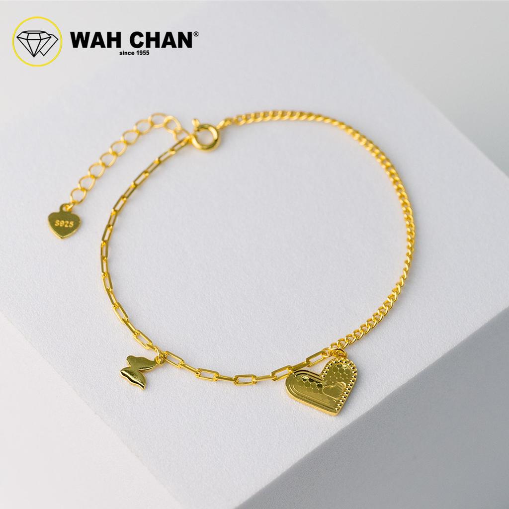 WAH CHAN S925 Silver Bracelet - Butterfly Heart NSBCO1023 - Image 4