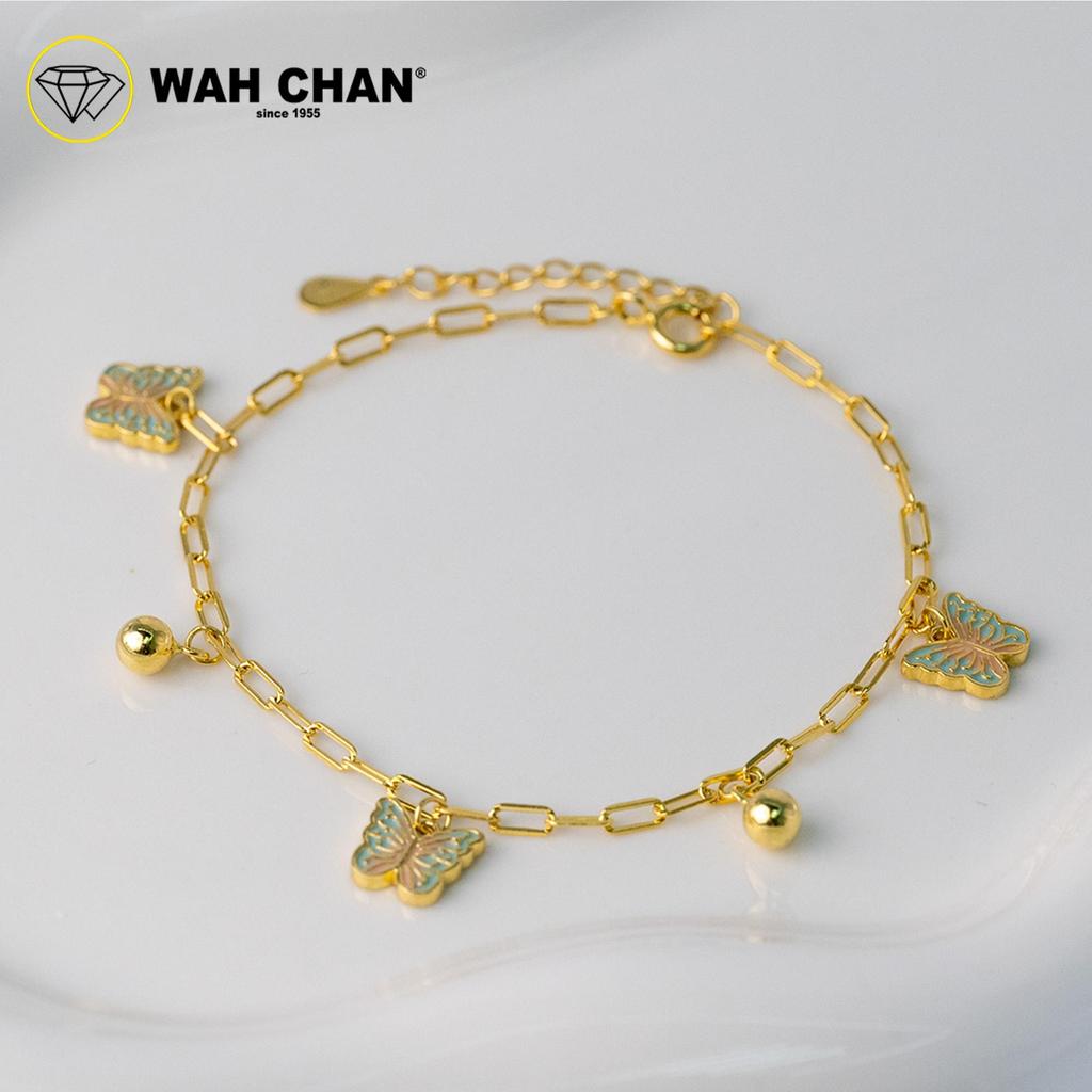 WAH CHAN S925 Silver Bracelet - Chaining Butterflies NSBCO1022 - Image 4