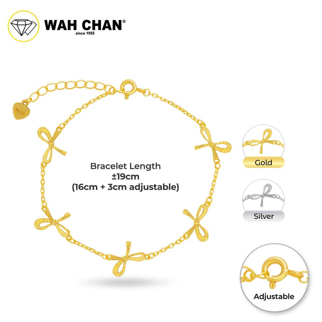 WAH CHAN S925 Silver Bracelet - Ribbons Link NSBCO1028