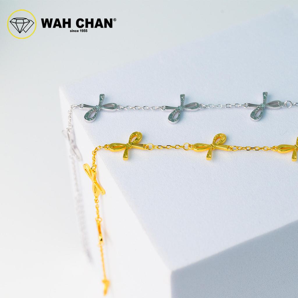 WAH CHAN S925 Silver Bracelet - Ribbons Link NSBCO1028 - Image 4