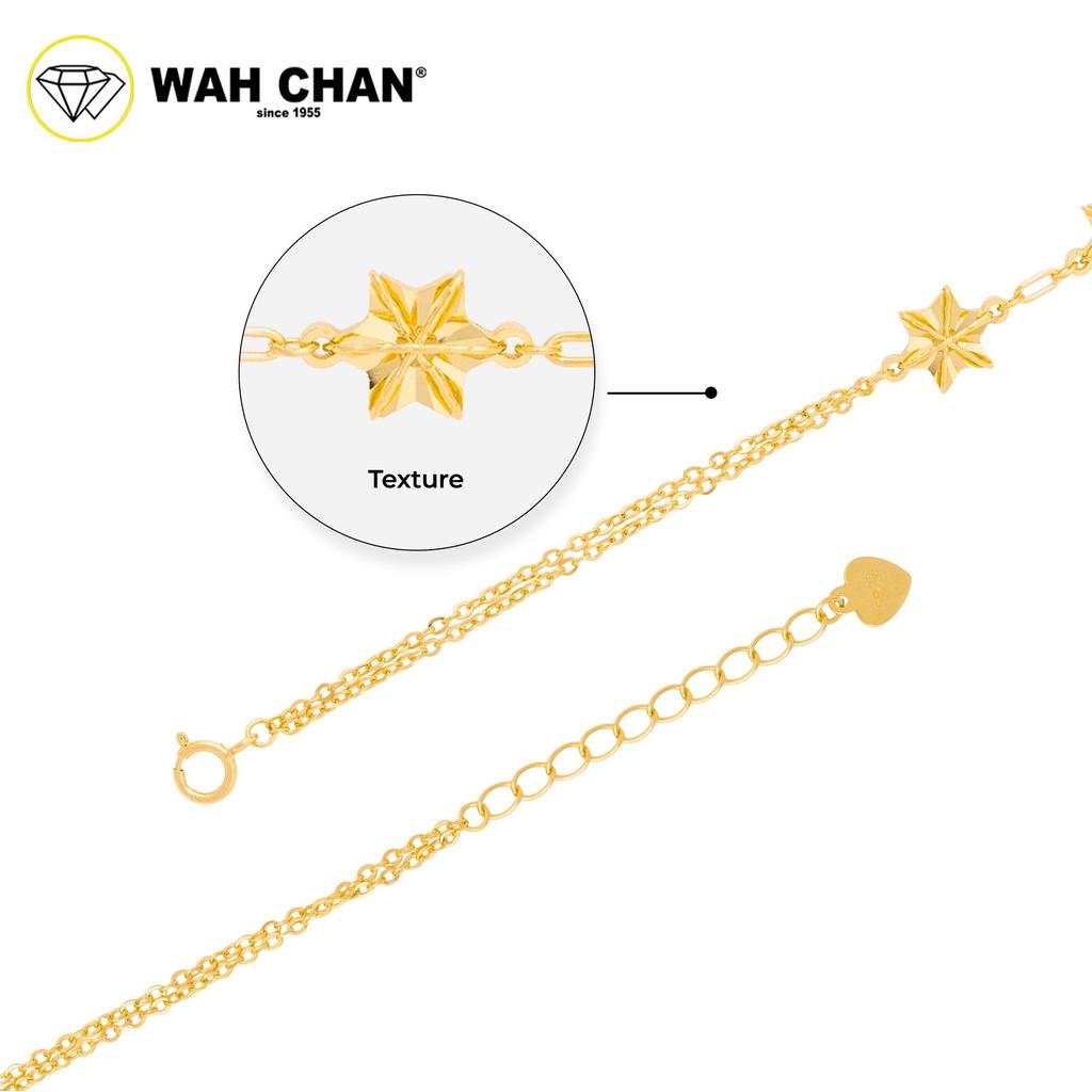WAH CHAN S925 Silver Bracelet - Snowflakes NSBCO1025 - Image 2