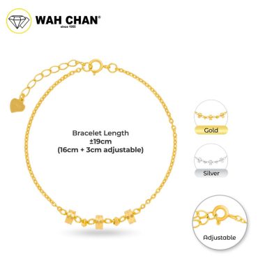 WAH CHAN S925 Silver Bracelet - Triple Tubes NSBCO1021
