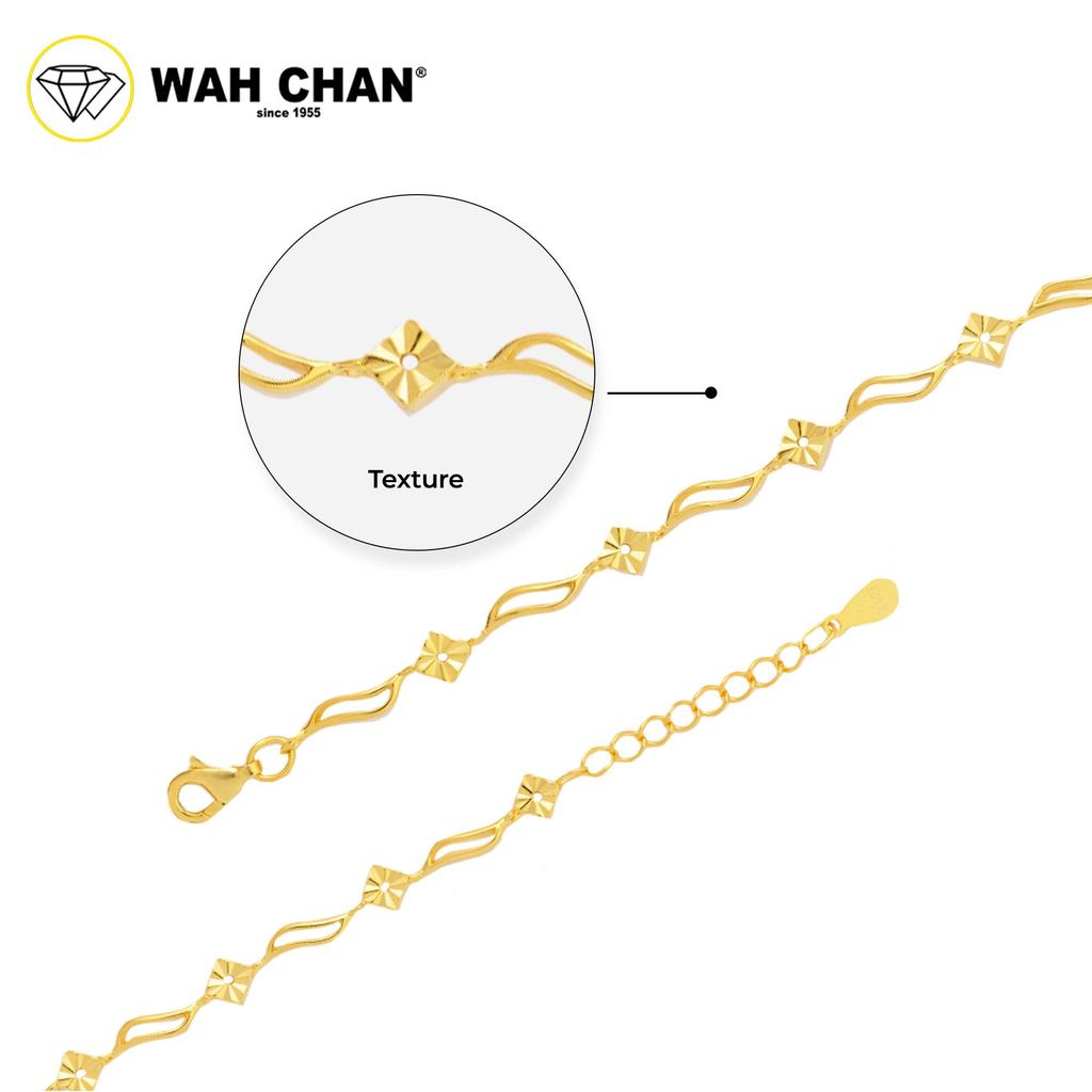 WAH CHAN S925 Silver Bracelet - Twisting Link NSBCO1030 - Image 2