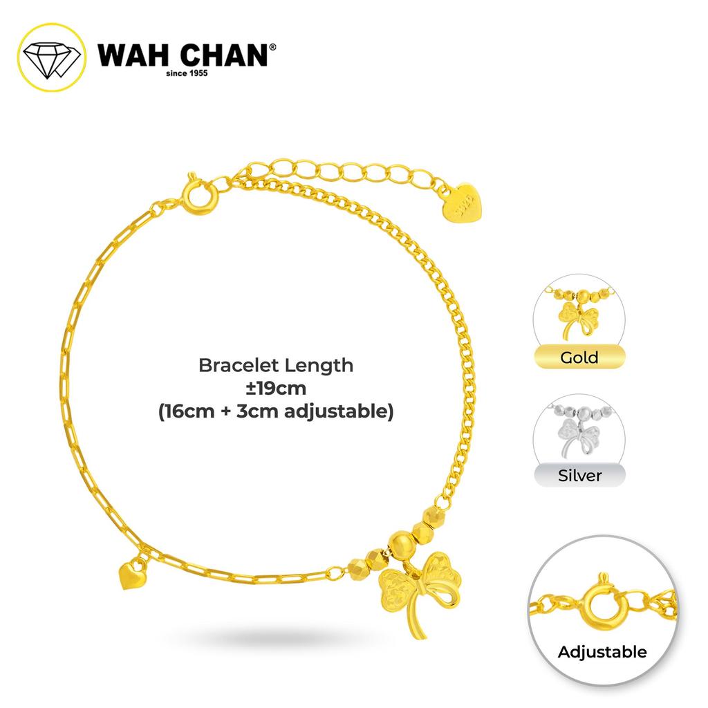 WAH CHAN S925 Silver Bracelet - Ribbon NSBCO1026