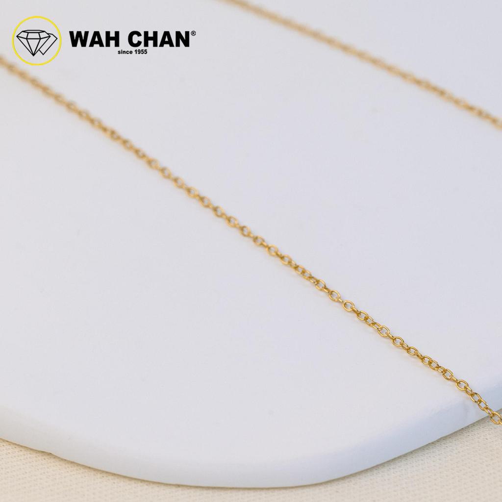 WAH CHAN S925 Silver Necklace 45cm + 5cm adjustable - NSCCM008-G - Image 2