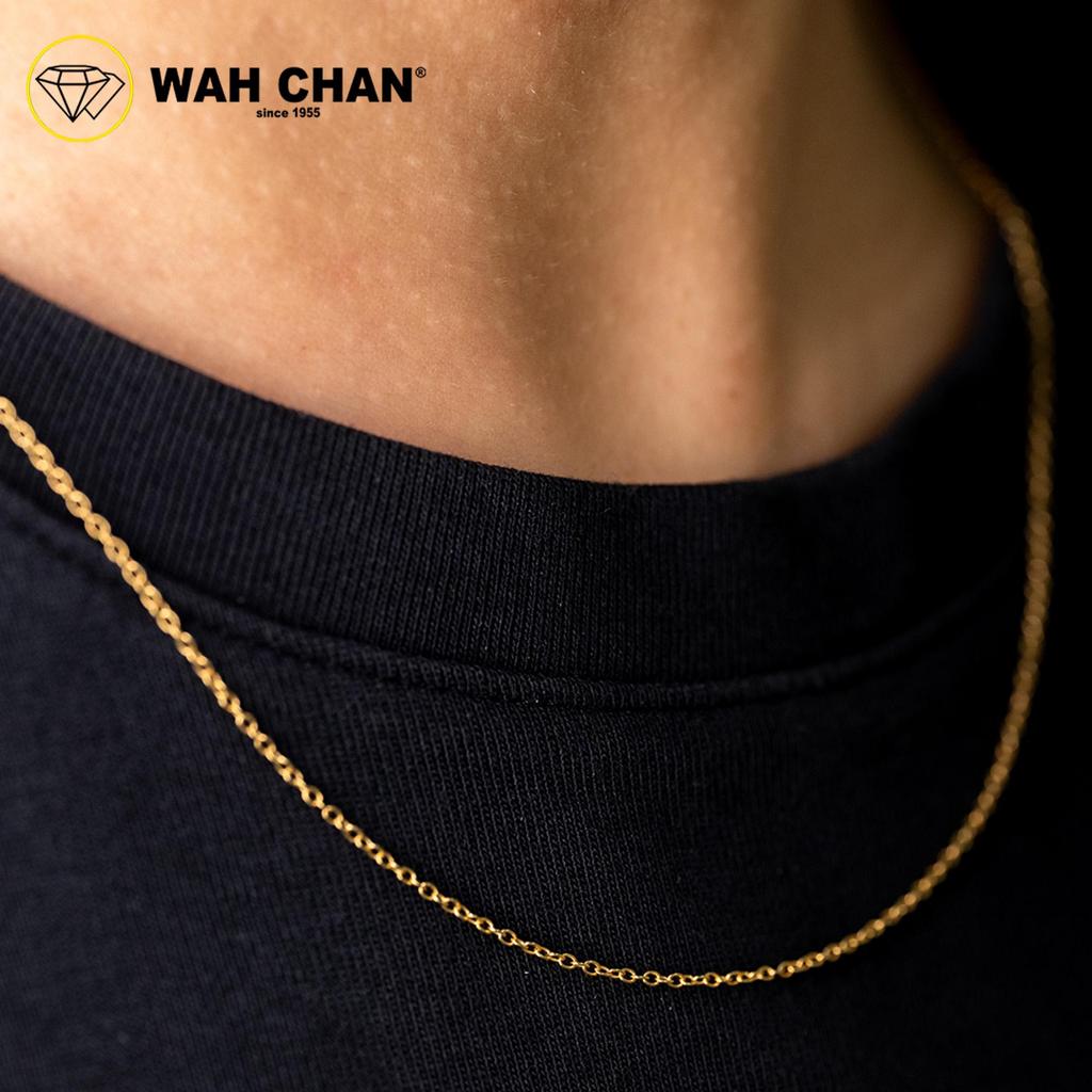 WAH CHAN S925 Silver Necklace 45cm + 5cm adjustable - NSCCM008-G - Image 3