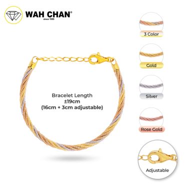 WAH CHAN S925 ITALIAN Silver Bracelet - Cat Tail N2B00011