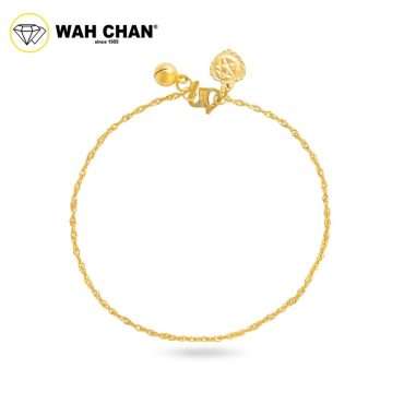 WAH CHAN 916 Gold Anklet - Rantai Kaki Gila-Gila Kanak-Kanak OSB1167