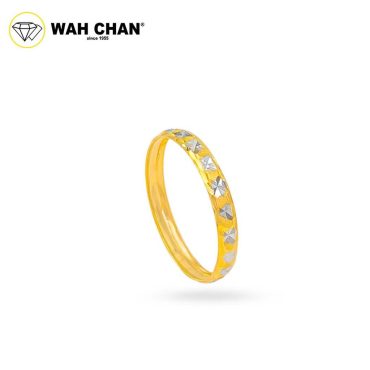 WAH CHAN 916 Gold Ring - Cincin Belah Rotan Bajet Plus Size 2C OSR1124
