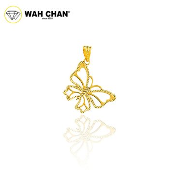 WAH CHAN 916 Gold Pendant - Butterfly Pendant OSP1403