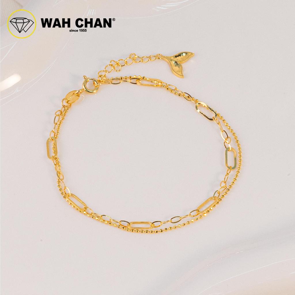 WAH CHAN 916 Gold Bracelet - Gelang Boba Paperclip Mermaid Tail OSB1336 - Image 2