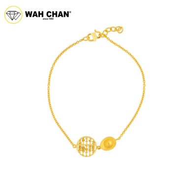 WAH CHAN 916 Gold Bracelet - Gelang Kendi Abacus OSB1338