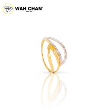 WAH CHAN 916 Gold Ring -  Modern White Gold Plating Ring OSR1113