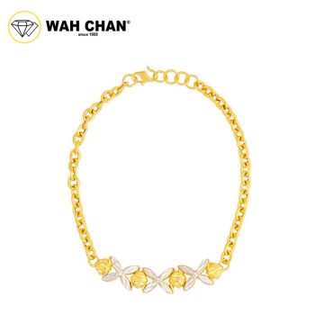 WAH CHAN 916 Gold Bracelet - Gelang Sauh Marissa OSB1330