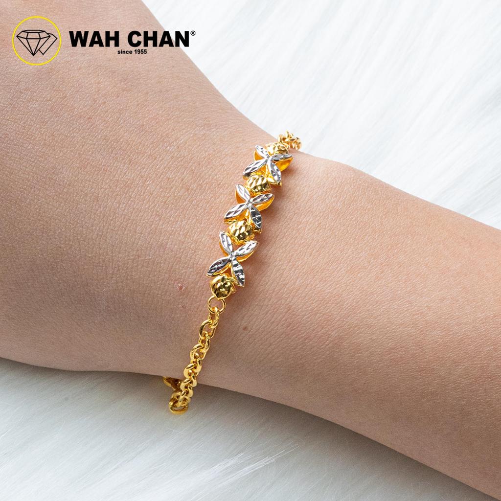 WAH CHAN 916 Gold Bracelet - Gelang Sauh Marissa OSB1330 - Image 4