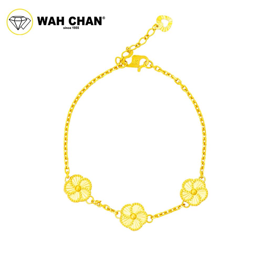 WAH CHAN 916 Gold Bracelet - Flower Bracelet OSB1324