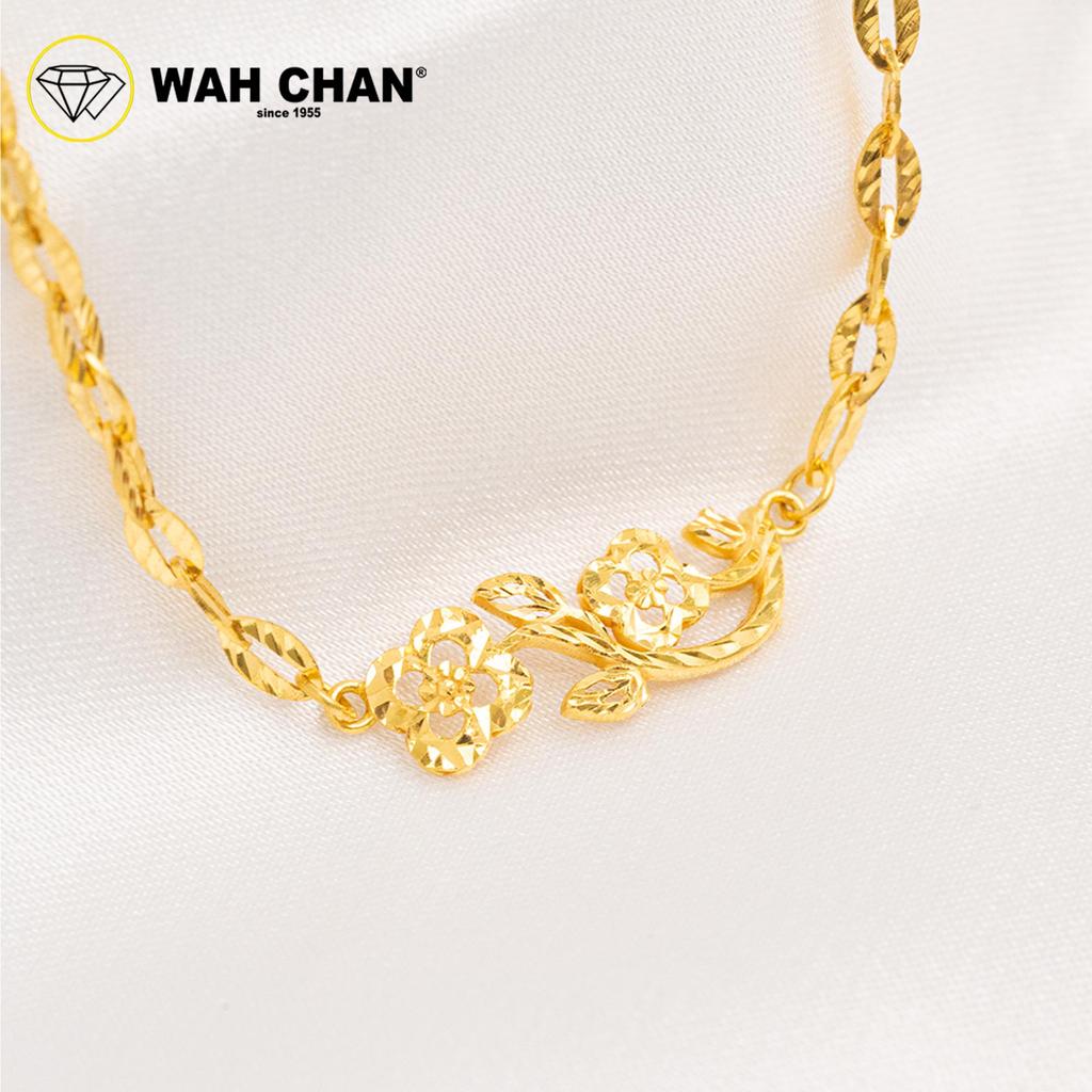 WAH CHAN 916 Gold Bracelet - Gelang Kendi Bunga OSB1325 - Image 2