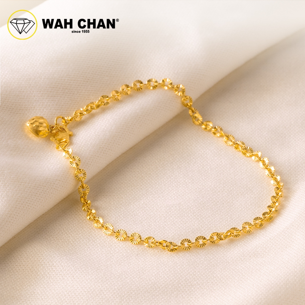WAH CHAN 916 Gold Bracelet - Sunflower OSB1182 (S) - Image 2