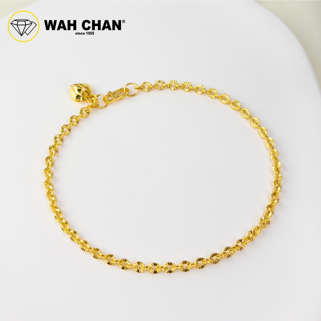 WAH CHAN 916 Gold Bracelet - Sunflower OSB1182 (S) - Image 4