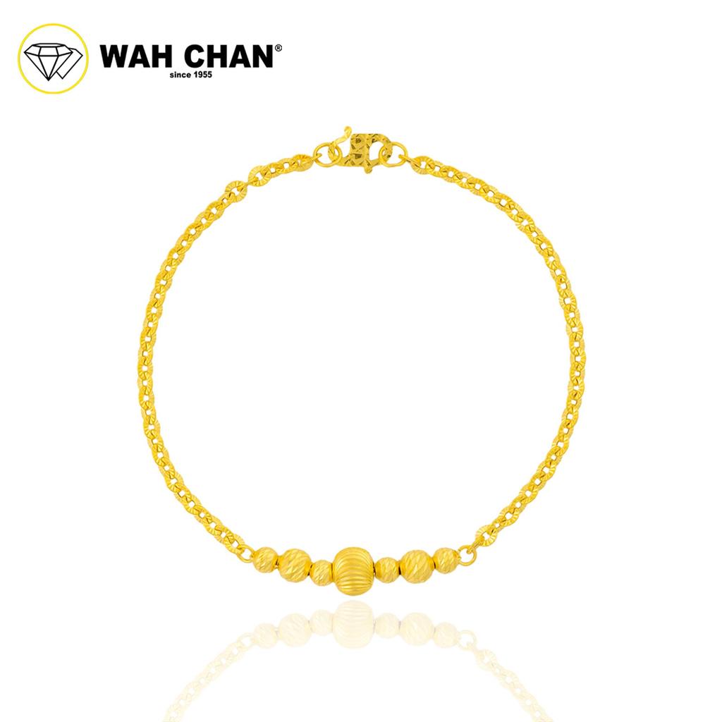 WAH CHAN 916 Gold Bracelet - Rantai Tangan Matahari Boba OSB1349