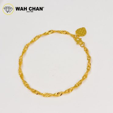 WAH CHAN 916 Gold Bracelet - Rantai Tangan Gila-Gila OSB1356