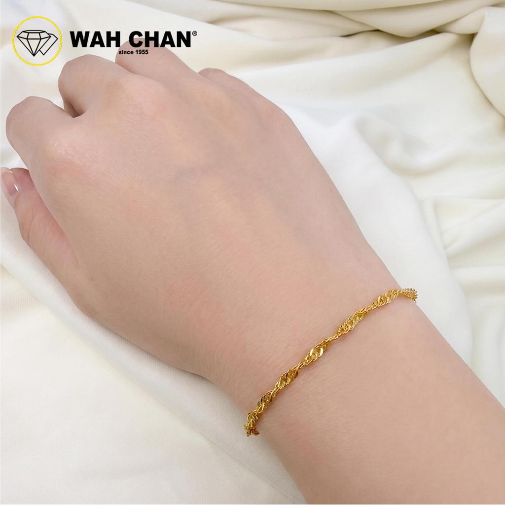 WAH CHAN 916 Gold Bracelet - Rantai Tangan Gila-Gila OSB1356 - Image 2