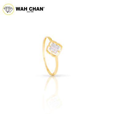 WAH CHAN 916 Gold Ring -  Geometrical Shaped Ring 2C OSR1119