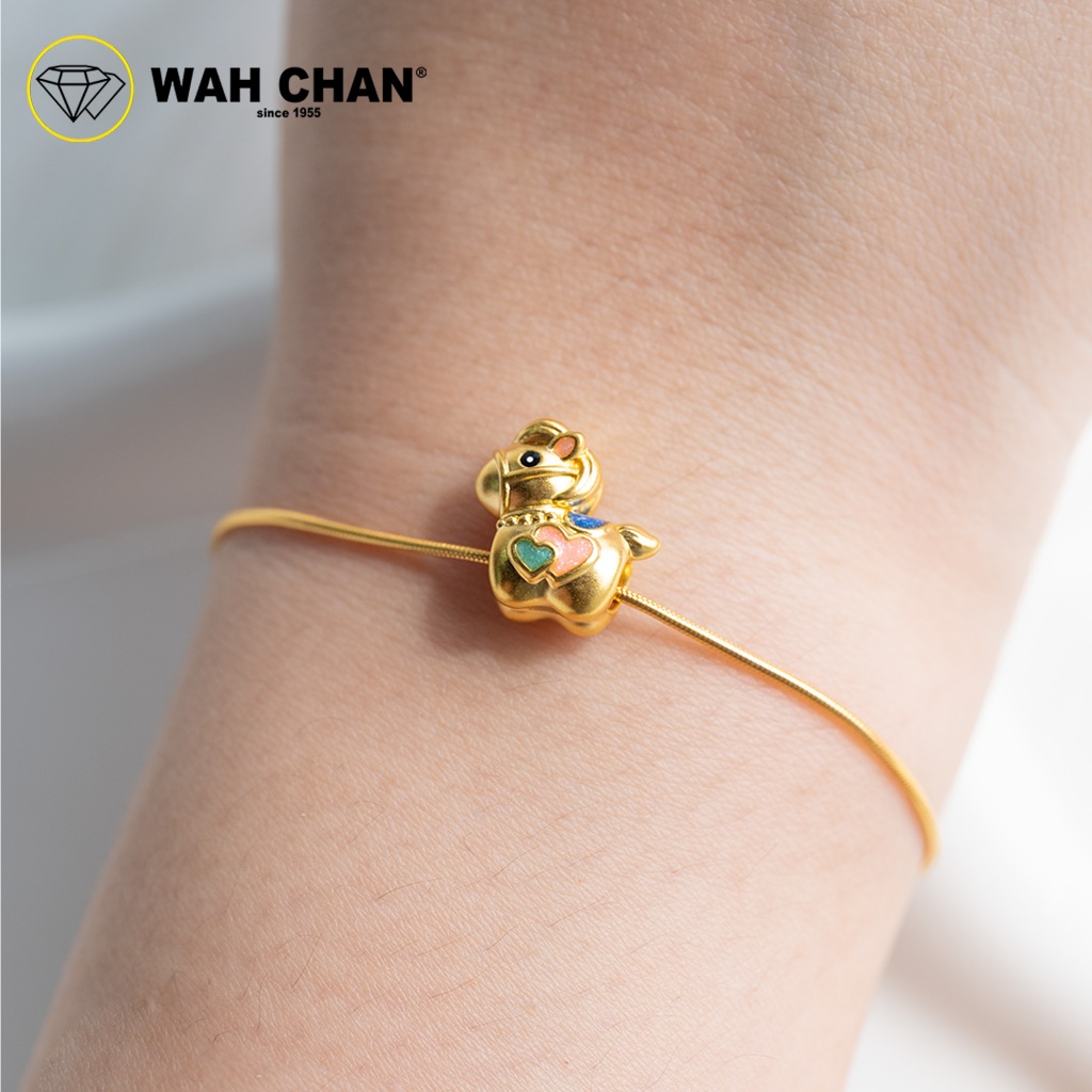 WAH CHAN 999 Gold Pendant - Horse Year Pendant Collection - Image 3