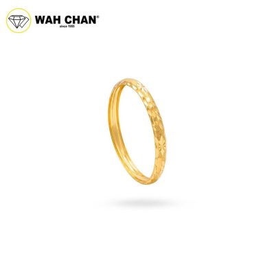 WAH CHAN 916 Gold Ring - Cincin Belah Rotan Diamond-Cut OSR1122