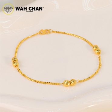 WAH CHAN 916 Gold Bracelet -  Gelang Mesin Boba OSB1329