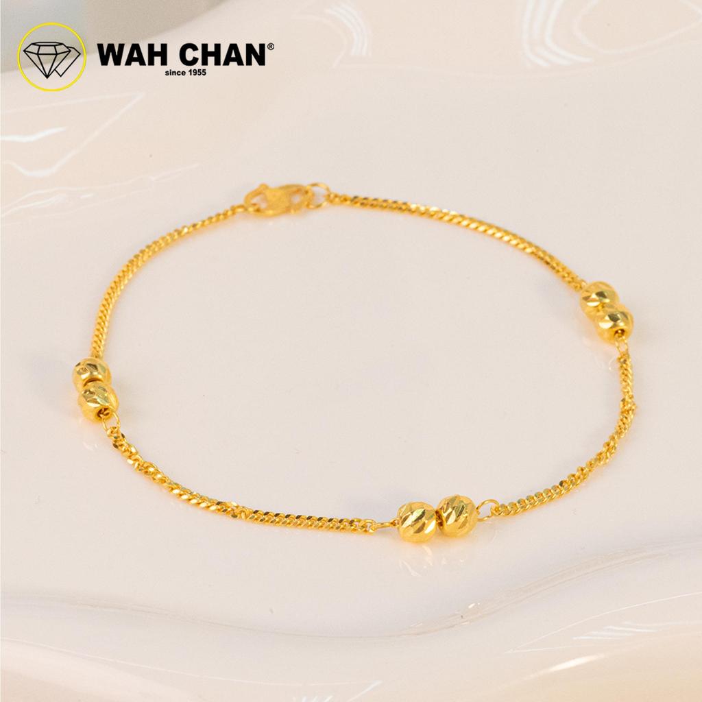 WAH CHAN 916 Gold Bracelet - Gelang Mesin Boba OSB1329