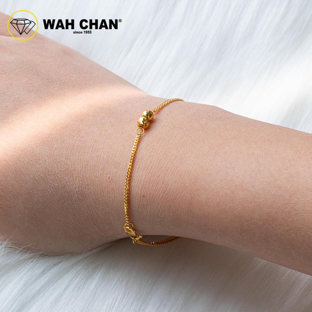 WAH CHAN 916 Gold Bracelet - Gelang Mesin Boba OSB1329 - Image 3