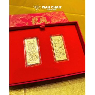 EXCLUSIVE WAH CHAN 999 Gold Wafer 0.4g - Dragon & Phoenix in Harmony BB-3