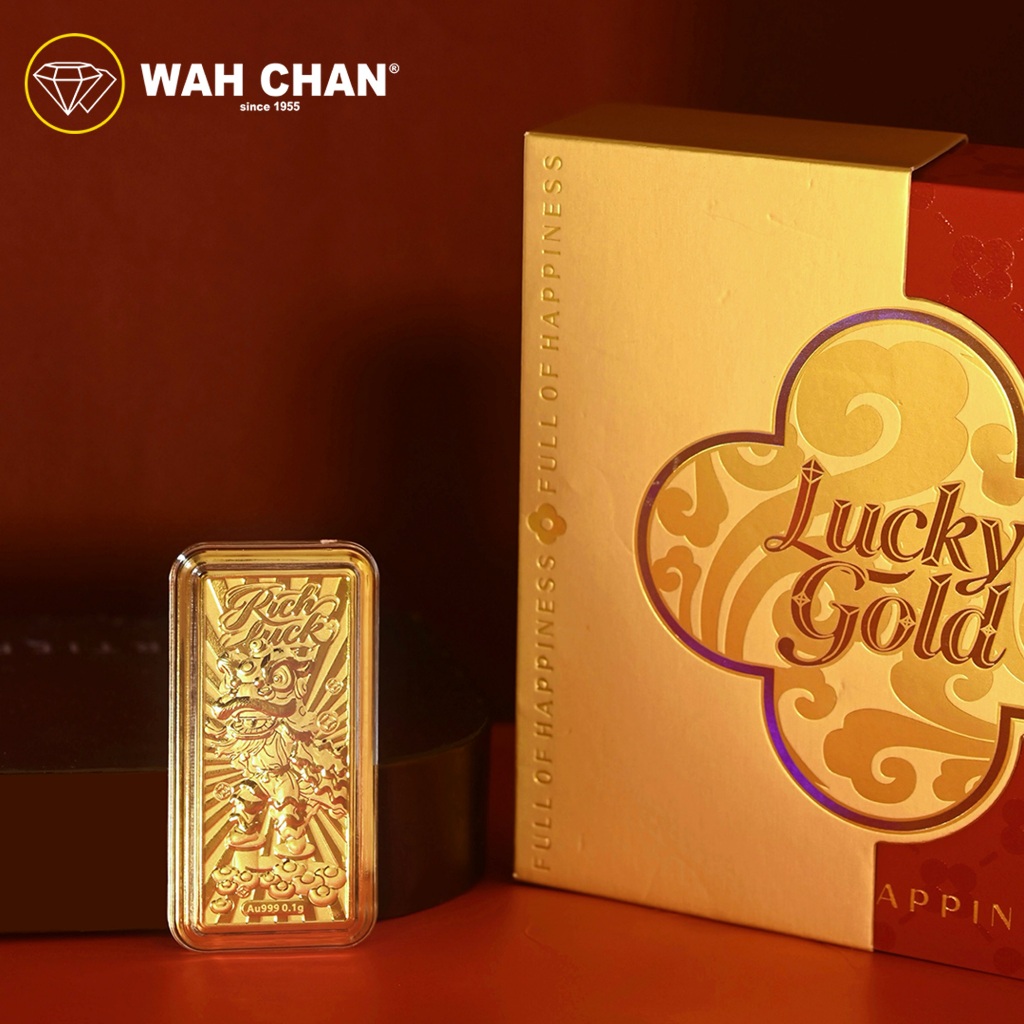 WAH CHAN 999 Gold Wafer 0.1g - Full of Happiness