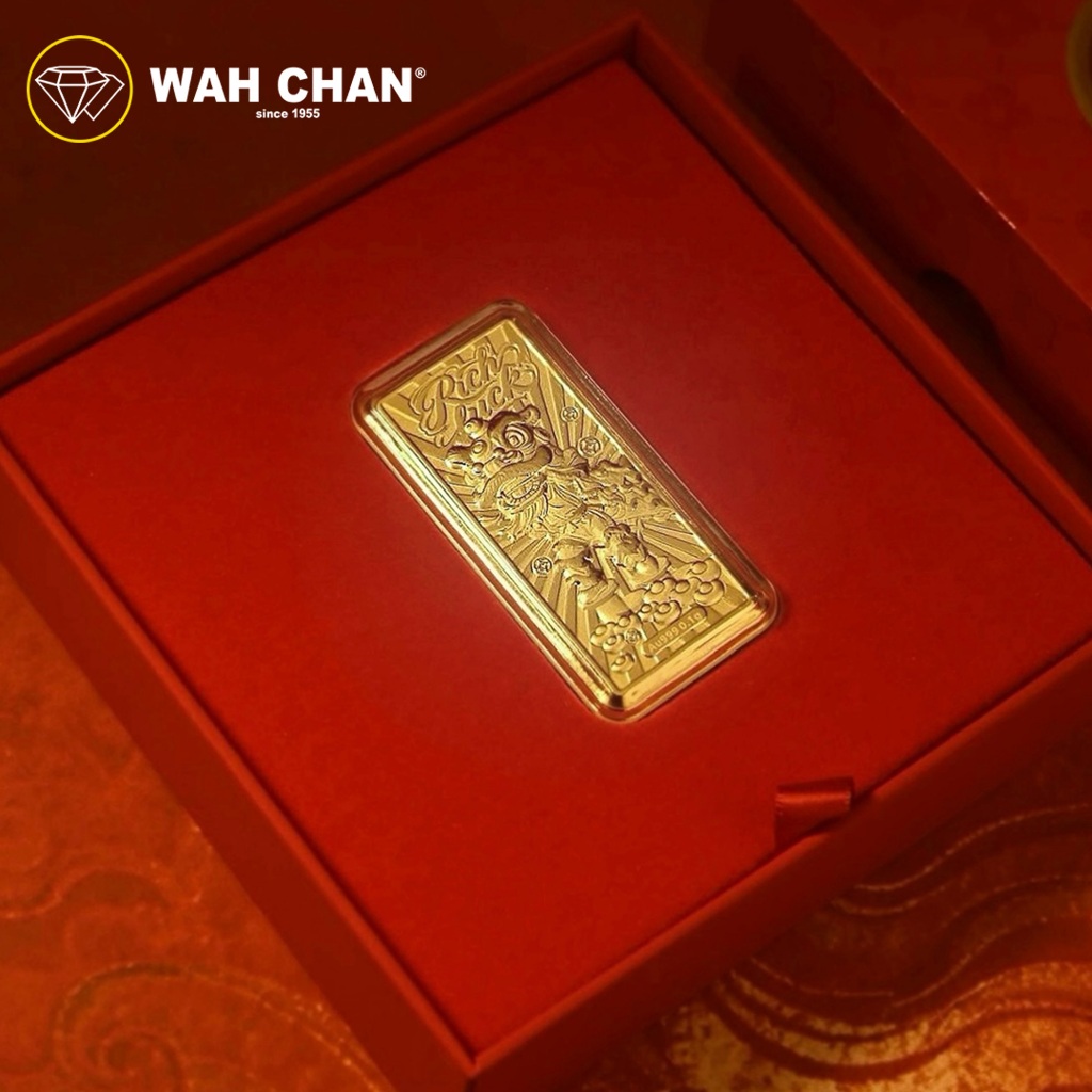 WAH CHAN 999 Gold Wafer 0.1g - Full of Happiness - Image 4