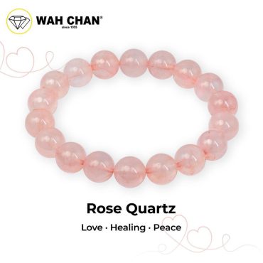 WAH CHAN Rose Quartz Crystal Bracelet