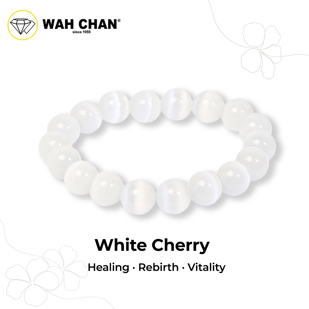 WAH CHAN White Cherry Crystal Bracelet - Image 2