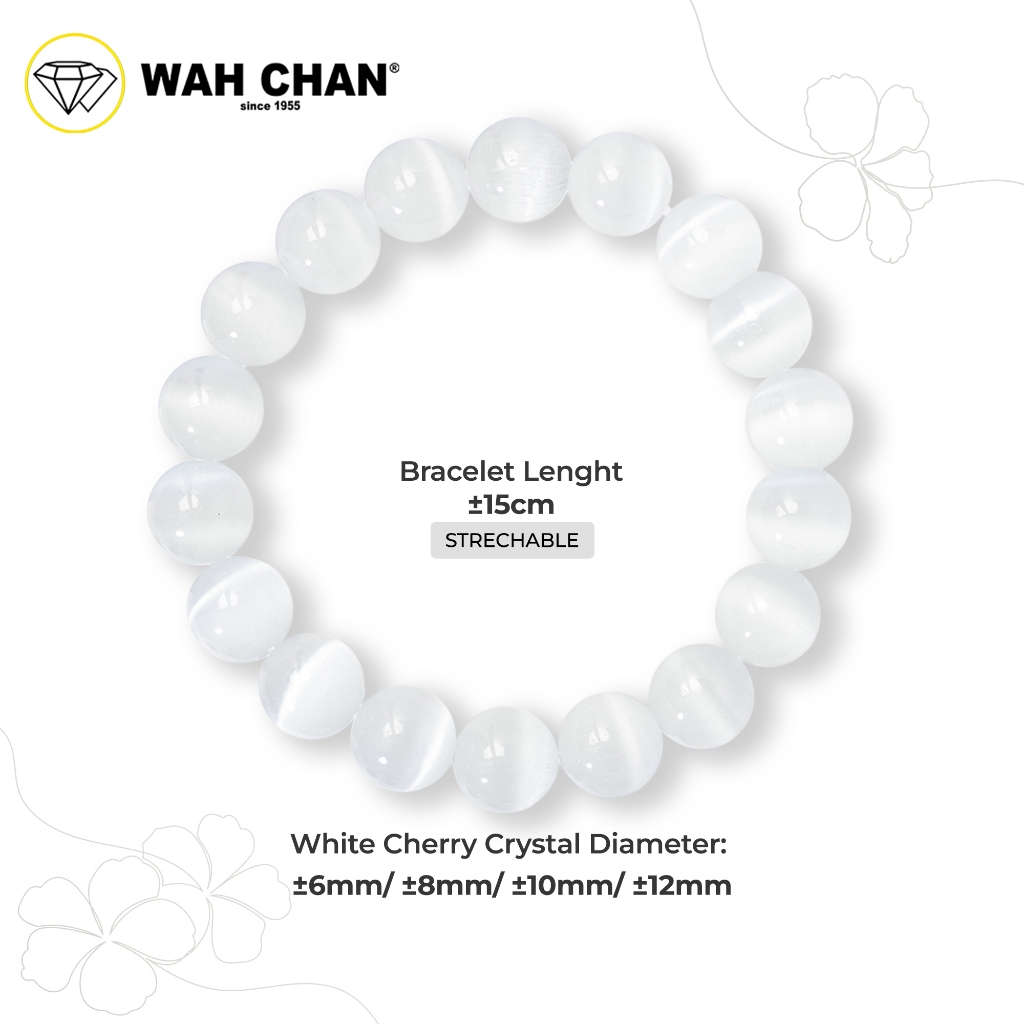 WAH CHAN White Cherry Crystal Bracelet - Image 3