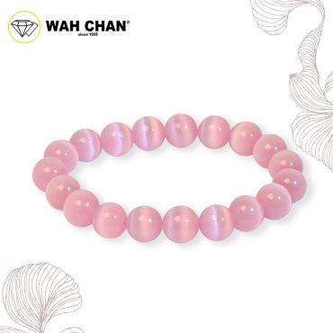 WAH CHAN Pink Cherry Crystal Bracelet