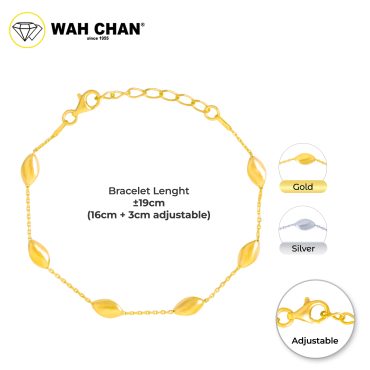 WAH CHAN S925 ITALIAN Silver Bracelet - Diamond Cut Cable N2B00012