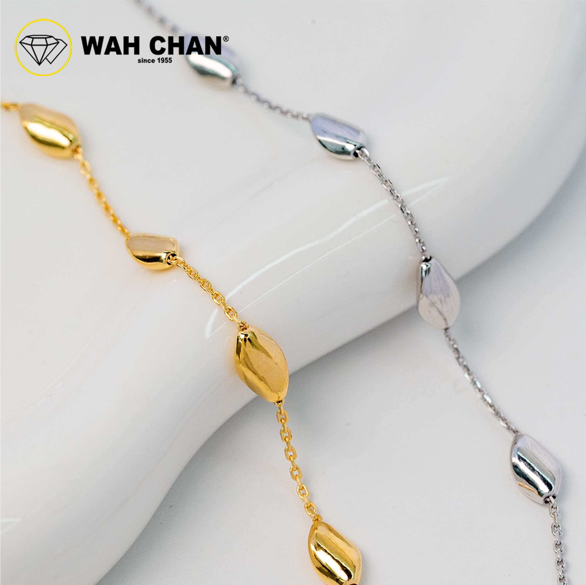 WAH CHAN S925 ITALIAN Silver Bracelet - Diamond Cut Cable N2B00012 - Image 3