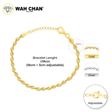 WAH CHAN S925 ITALIAN Silver Bracelet - NSBCC1007
