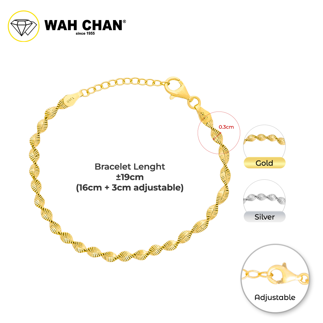 WAH CHAN S925 ITALIAN Silver Bracelet - NSBCC1007
