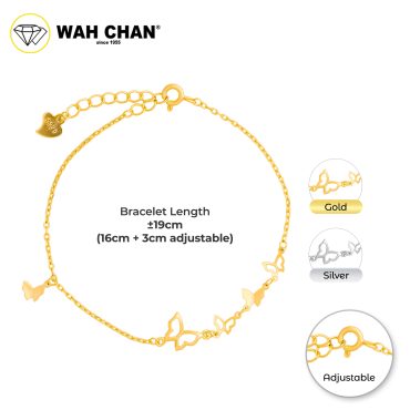 WAH CHAN S925 ITALIAN Silver Bracelet - Butterfly NSBCO1002