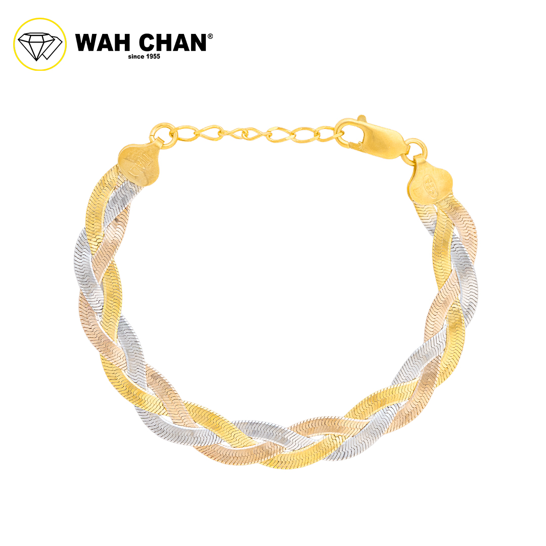 WAH CHAN S925 ITALIAN Silver Bracelet - Herringbone Bracelet NSBCRS007 - Image 3