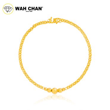 WAH CHAN 916 Gold Bracelet - Gelang Polo Sunflower Boba OSB1301