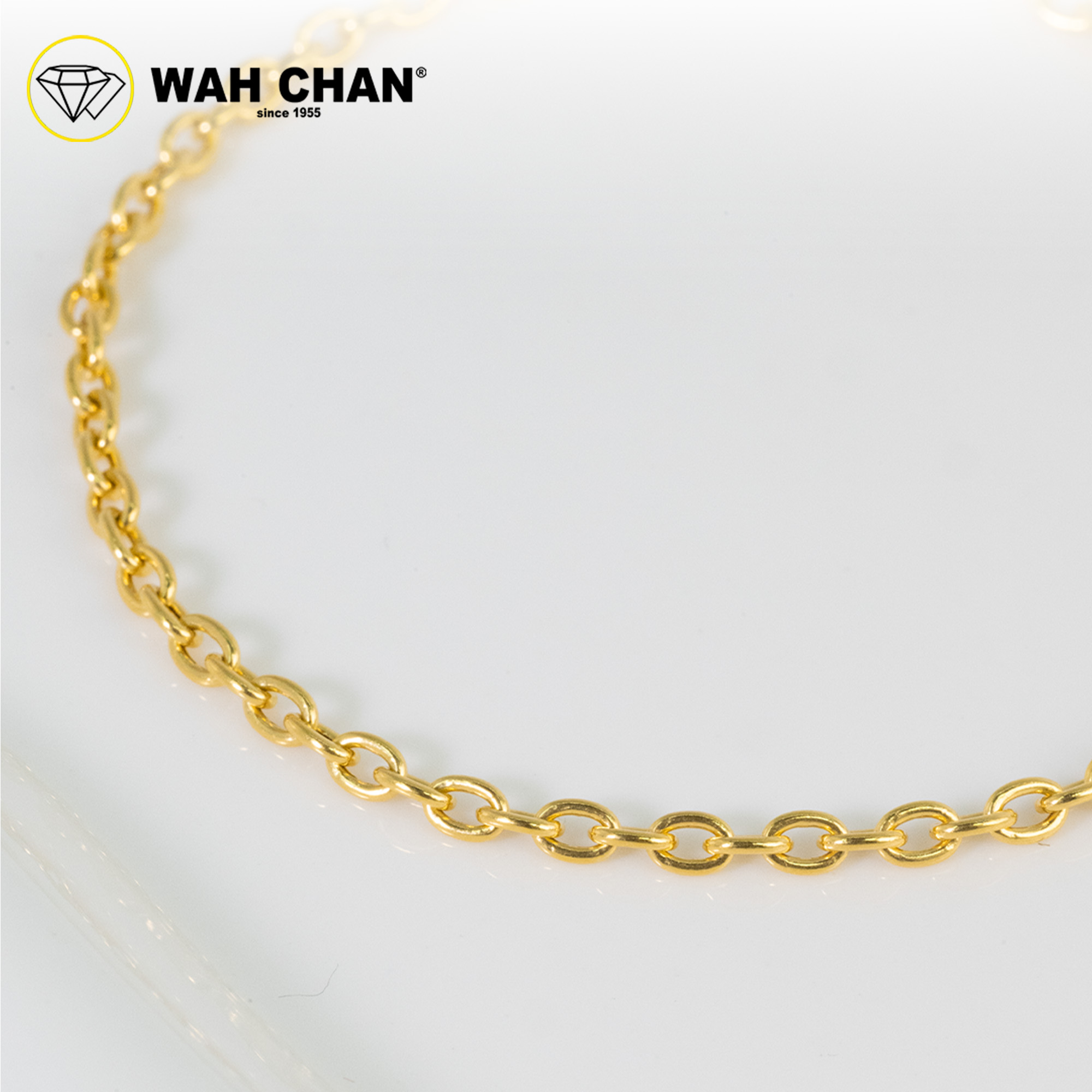 WAH CHAN 916 Gold Bracelet - Rantai Tangan Sauh Mini OSB1351 - Image 4