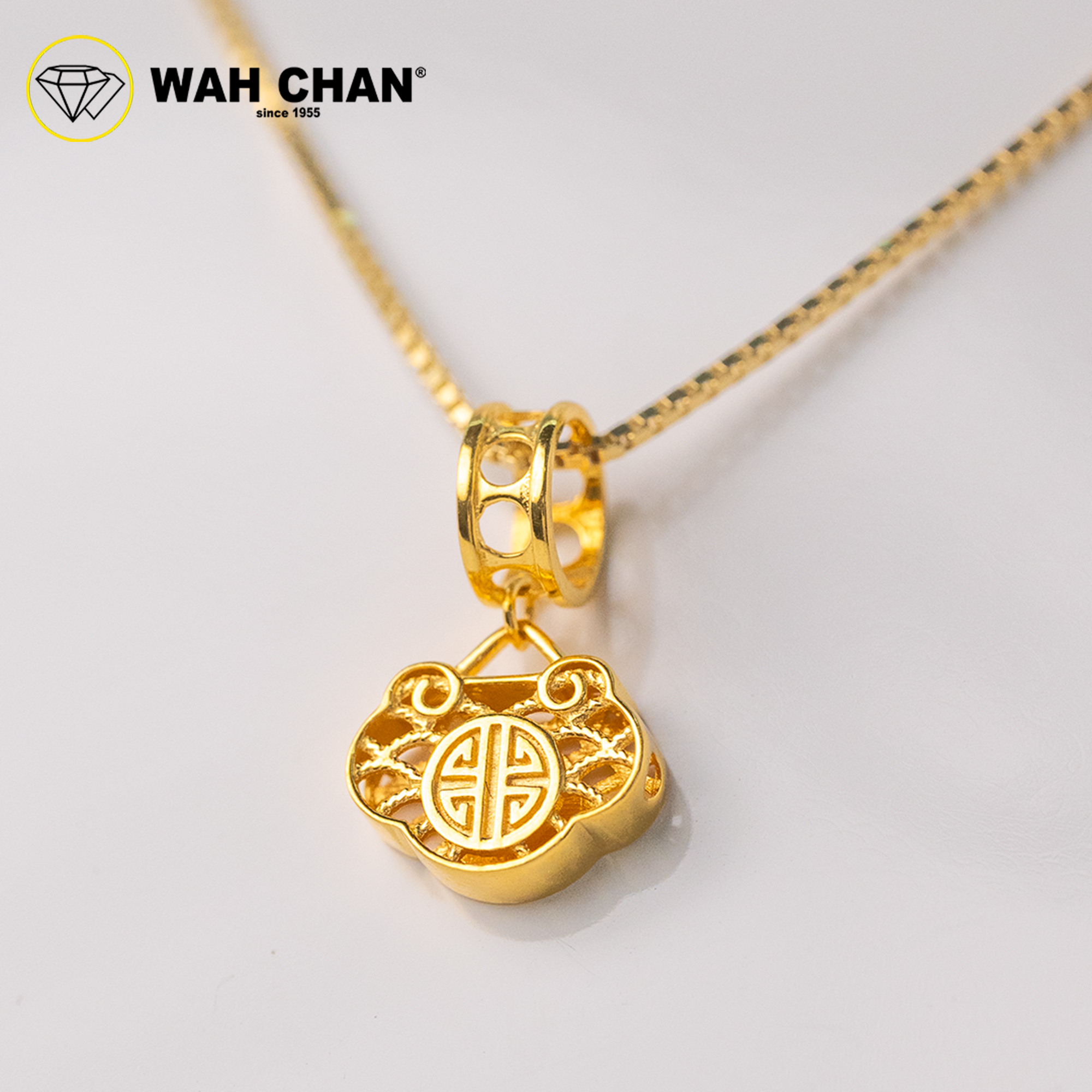 WAH CHAN 916 Gold Pendant - RUYI OSP1316 - Image 3